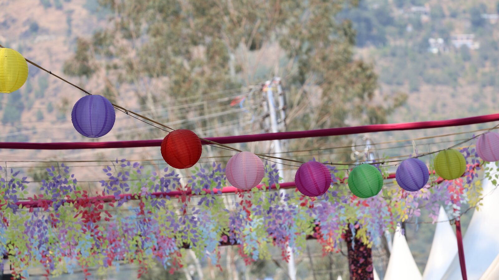 Decorations at a past Kullu Dussehra celebration.